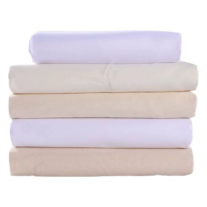 Полная хлопчатобумажная белая ткань Полная полиэфирная белая ткань Чистая хлопчатобумажная белая ткань