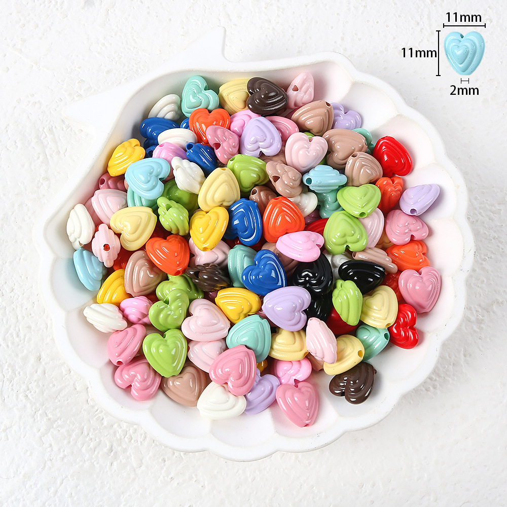 12# overlapping love beads