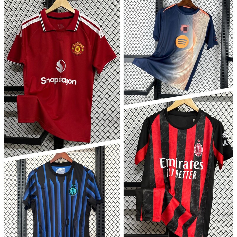 New Thai Version Ac Real Madrid Barcelona Bayern Juventus Inter Milan Manchester United Liverpool Home and Away Special Edition Football Jerseys New Thai Version Ac Real Madrid Barcelona Bayern Juventus Inter Milan Manchester United Liverpool Home and Away Special Edition Football Jerseys