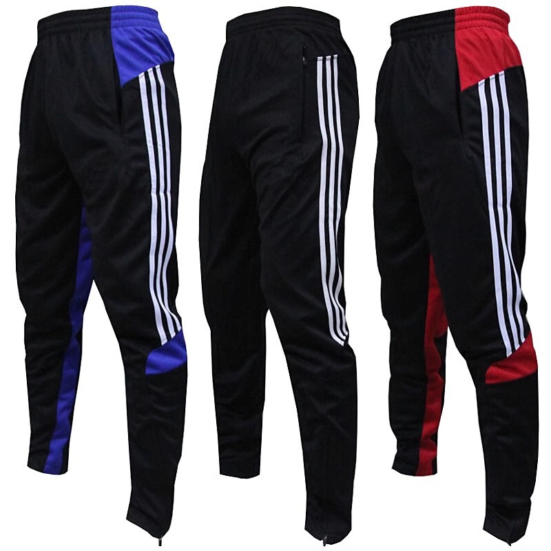 Football Pants Leg-closed Pants Training Pants Foot Training Pants Slim-fit Narrow Pants Men's Fitness Sports Pants Pocket with Zipper Football Pants Leg-closed Pants Training Pants Foot Training Pants Slim-fit Narrow Pants Men's Fitness Sports Pants Pocket with Zipper