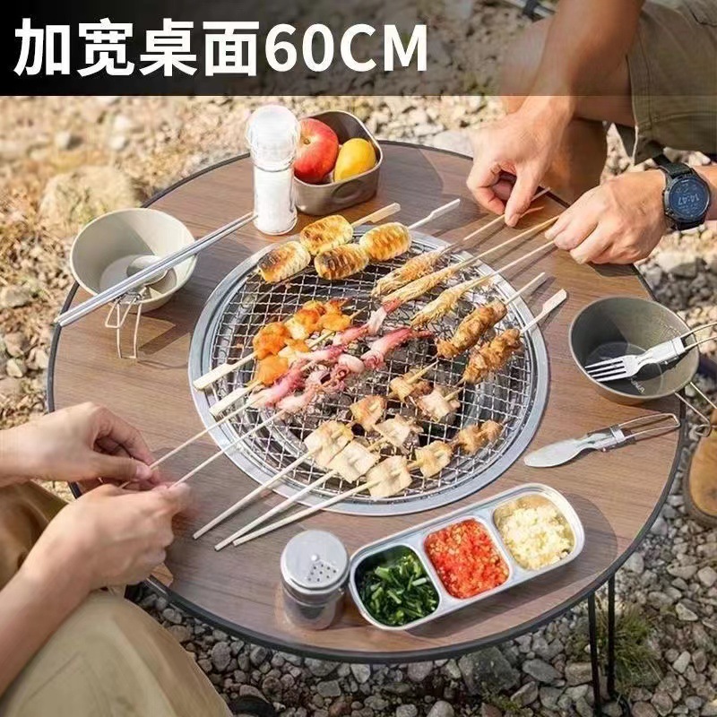 Mesa de barbacoa portátil plegable carbón asado horno de barbacoa al aire libre hogar sin humo asado jardín exterior horno de cocción de té