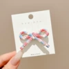 4# bow [blue plaid]