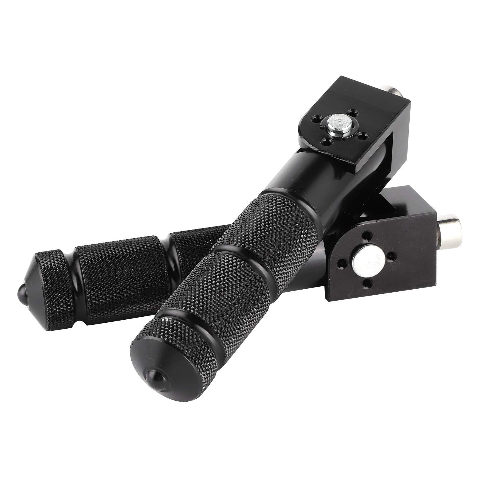 Cross-border exclusive supply of modified motorcycle, scooter, and electric vehicle accessories: aluminum alloy CNC mid-section folding footrests for front and rear
