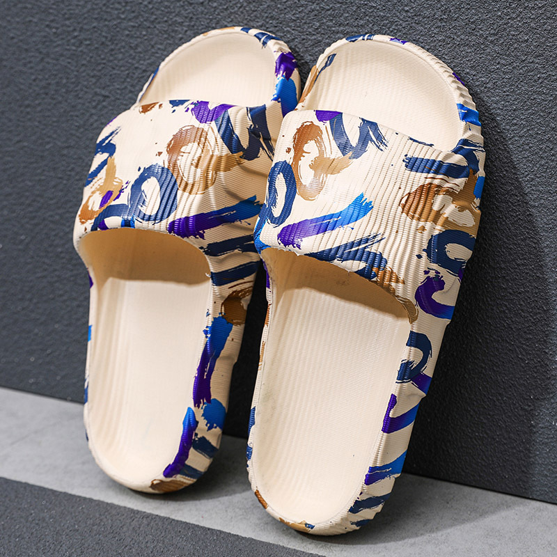 Chanclas para hombre verano nuevo estilo ropa exterior zapatillas deportivas de playa resistentes al desgaste adolescente pisando mierda camuflaje trapeador de coco