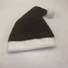 Black ball plush hat