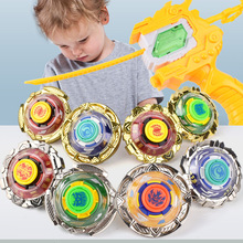 奧新雅趣味酷炫旋轉陀螺拉條槍手柄式發射器陀螺兒童玩具套裝