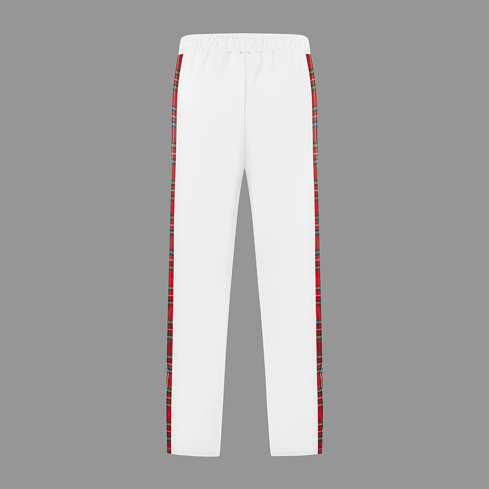Herren Sweatpants Gerade Freizeithose Mit Schnallengürtel_voghion.com