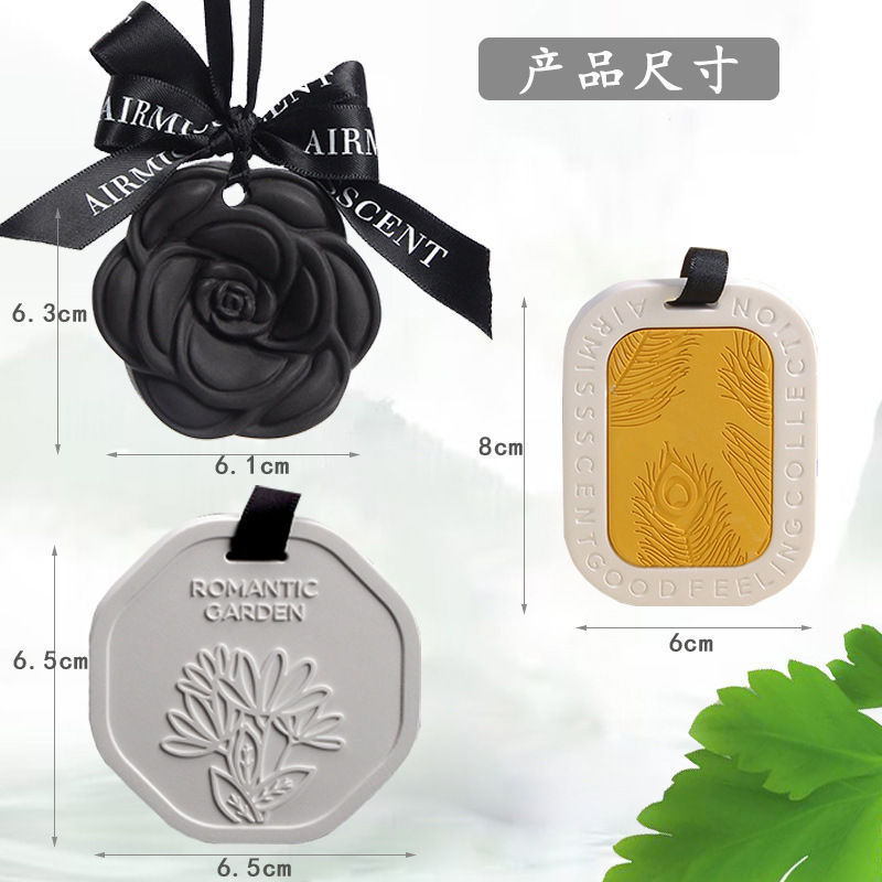 卸売りツバキの花の家庭用の箪笥の香薫は切れを掛けて持続的に香の石膏の香片の空気の清新な香薫のペンダントを残します。|undefined