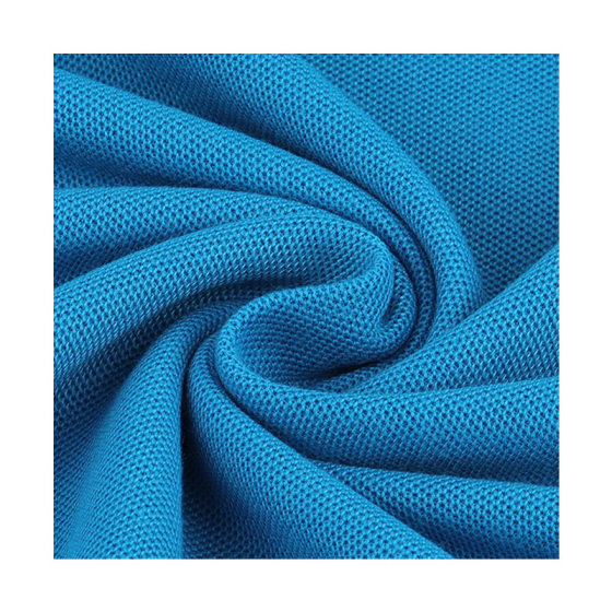 in stock Supply Polyester Cotton Bead Mesh Cotton Moisture-wicking Men's Polo Shirt T-Shirt Mesh Fabric