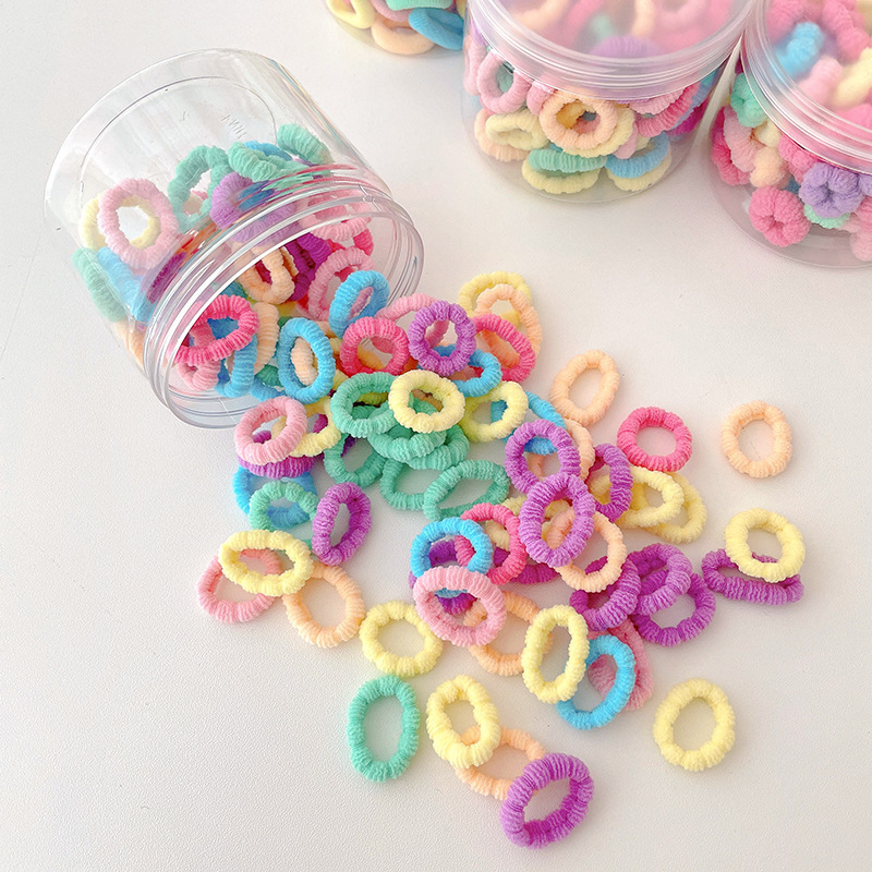 Banda de goma infantil pulgar anillo de cabello de cabello lindo cordón de cabello no daña cabello elástico para niñas atadas pelo banda de goma