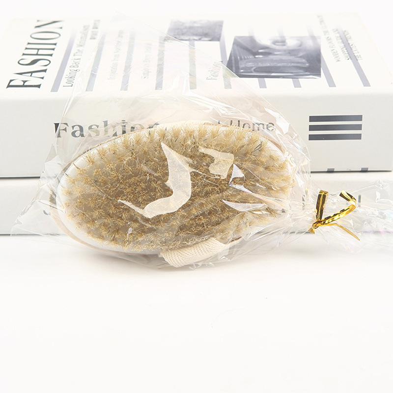 Suministro directo de fábrica sin mango cinturón de algodón cepillo corporal cepillo de baño de masaje cepillo de baño de Cerdas puras cepillo de baño cepillo de cuerpo cepillo de piernas