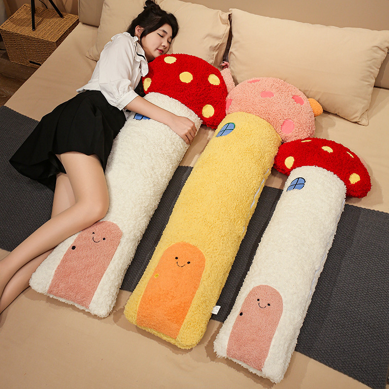 毛绒玩具天妇罗炸虾男女生款床上睡觉夹腿抱枕长条枕头超软布娃娃