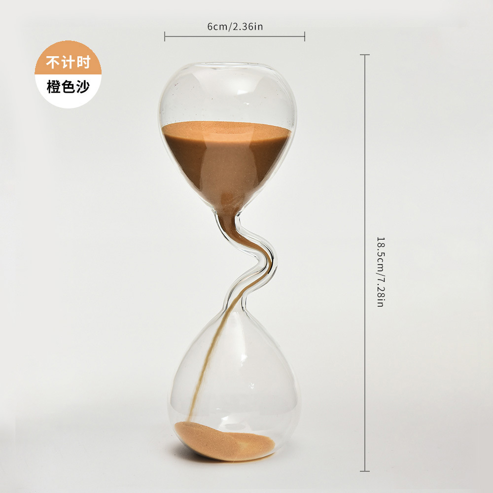 Creativo cuello fino arte reloj de arena temporizador personalizado decoración del hogar graduación temporada regalo Día San Valentín