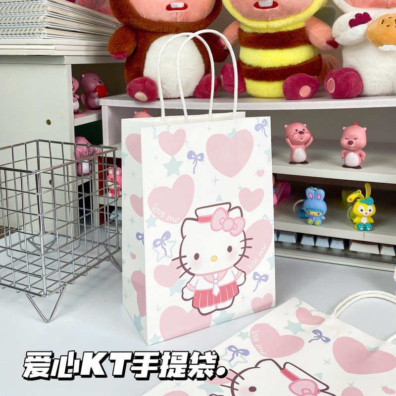 新款原创礼物袋大合集可爱少女礼品打包出物收纳手提礼物牛皮纸袋|undefined