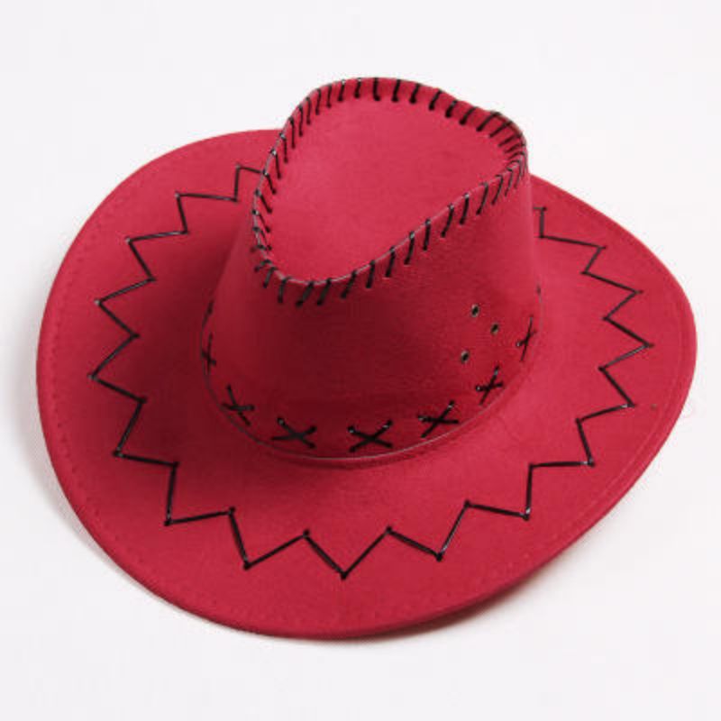 Sombreros de vaqueros occidentales transfronterizos hombres y mujeres retro cuerdas de seda corda de viento gorra de protección solar gorra escénica gorra