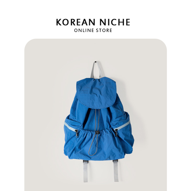 Neuer koreanischer Nischenrucksack mit großem Fassungsvermögen und leichtem Nylongewebe für Mädchen, Urlaubsreisen, Pendeln, College-Rucksack_voghion.com