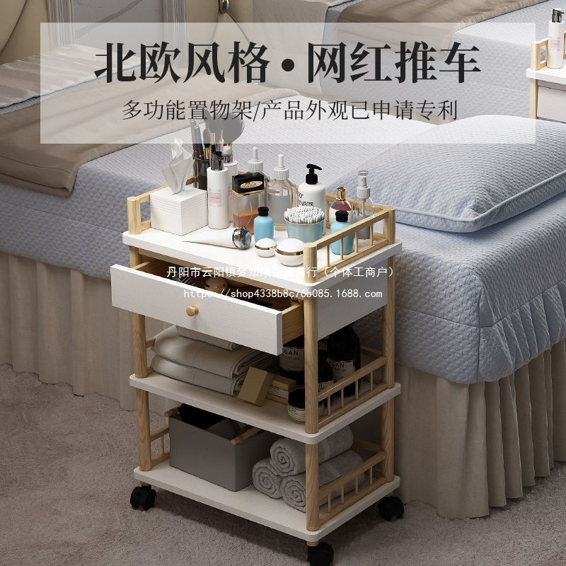 实木美容推车美容院小推车置物架美甲专用收纳车仪器架美发工具车