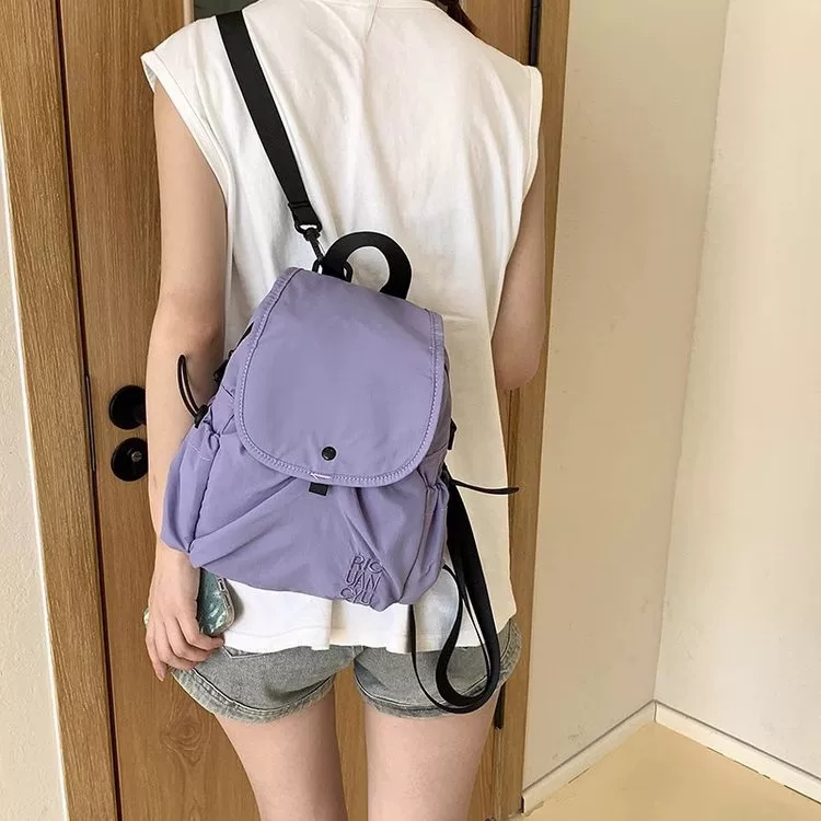 Summer backpack, capacious one-shoulder bag, for students