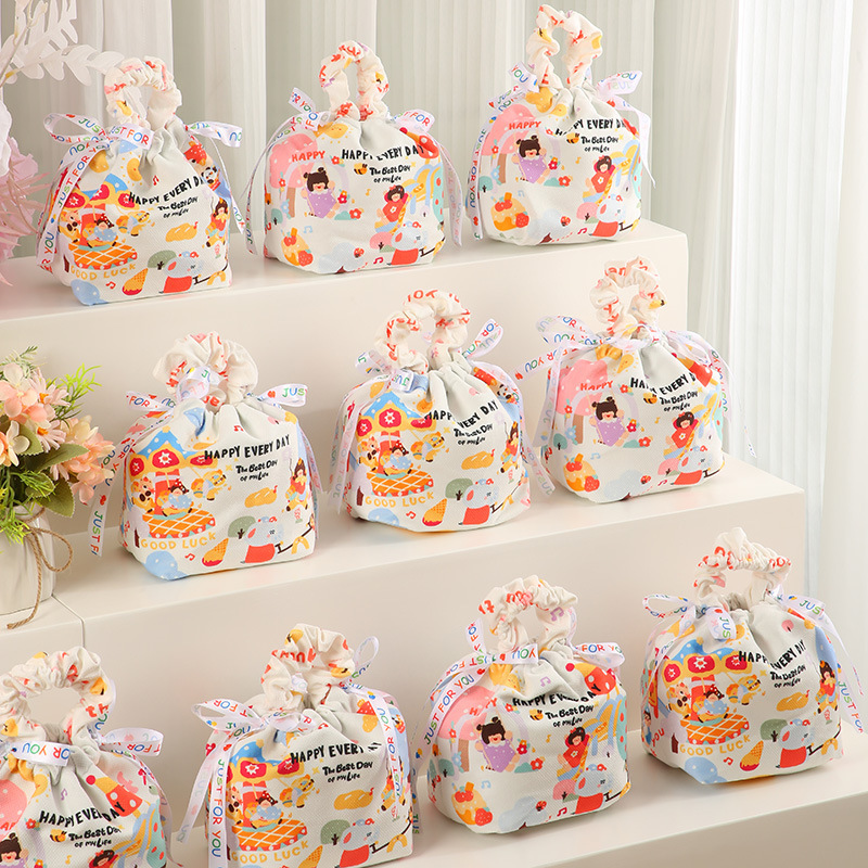 新しい赤ちゃん満月ギフト子供の誕生日ギフトバッグクリエイティブ漫画パラダイスベビートートバッグ|undefined