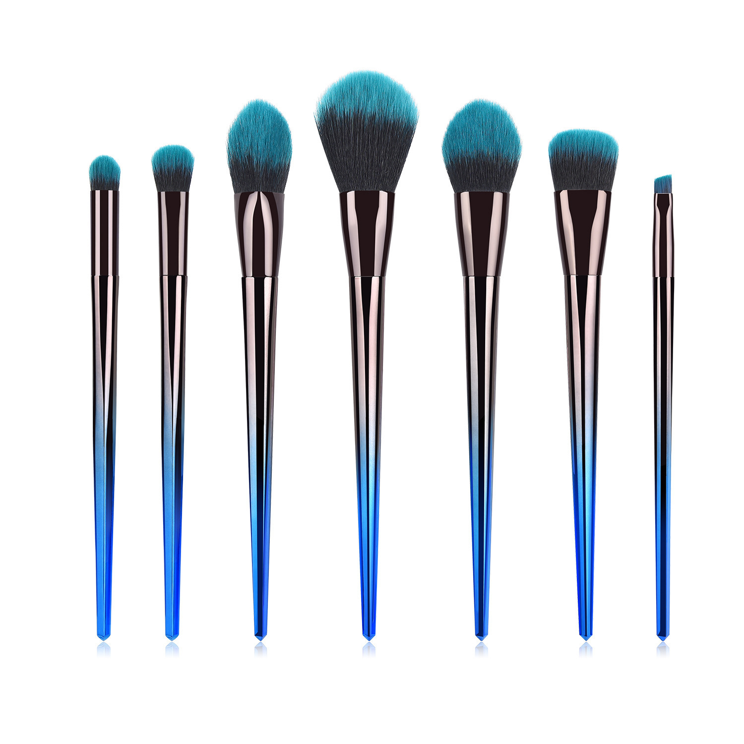 Simple Style Artificial Fiber Wooden Handle Plastic Handle Makeup Brushes 1 Set display picture 4