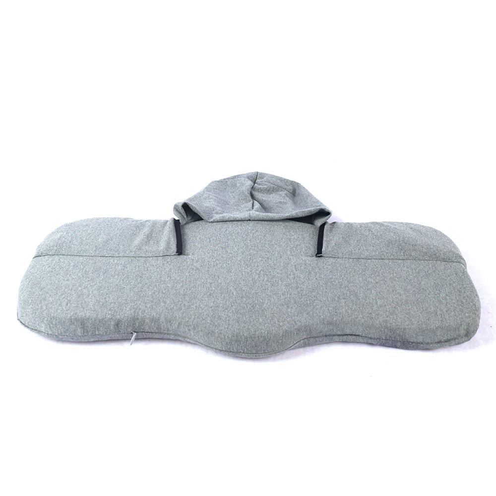 Almohada plegable en forma de U para exteriores transfronteriza, almohada para el cuello colgante, avión de viaje, almacenamiento en tren de alta velocidad, almohada para el cuello, almacenamiento fácil y no ocupa espacio