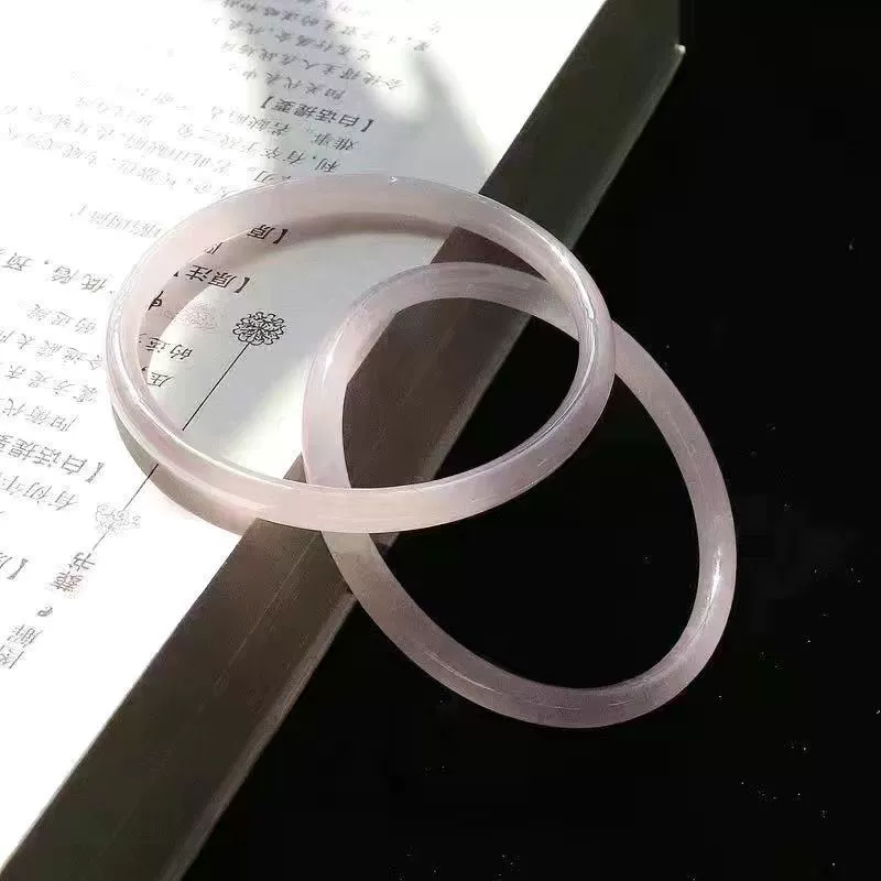 Glass Imitation Jade Bracelet, step by step Thorn-Rose Vintage Style, 58/62 mm