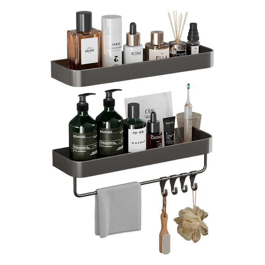 Baño, estante de almacenamiento de inodoro, tocador montado en la pared, sin perforación, almacenamiento de inodoro en la pared