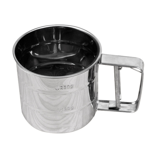 Baking tools semi-automatic single-layer flat bottom flour sifter hand-held flour sifter hand-pressed flour sifter promotion