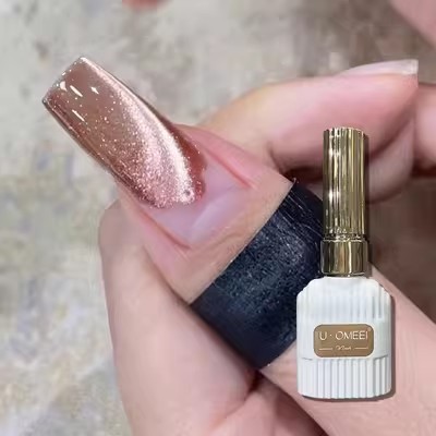 Venta caliente transfronteriza pegamento para ojos de gato rojo hielo arte de uñas celebridades de Internet caliente tienda de uñas de uso común pegamento de esmalte de uñas de ojo de gato de cristal popular