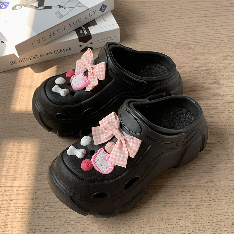 블랙 T [핑크 헬로 키티]]