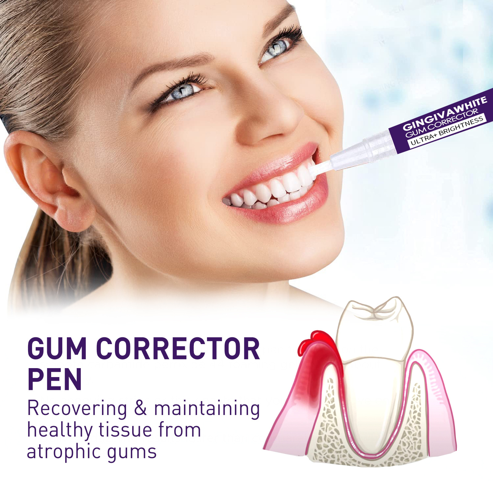 West&Month Dental Liquid Pen zur Reinigung von Verfärbungen, gelben Zähnen, Aufhellung, Aufhellung und Zahnfleischentfernung_voghion.com