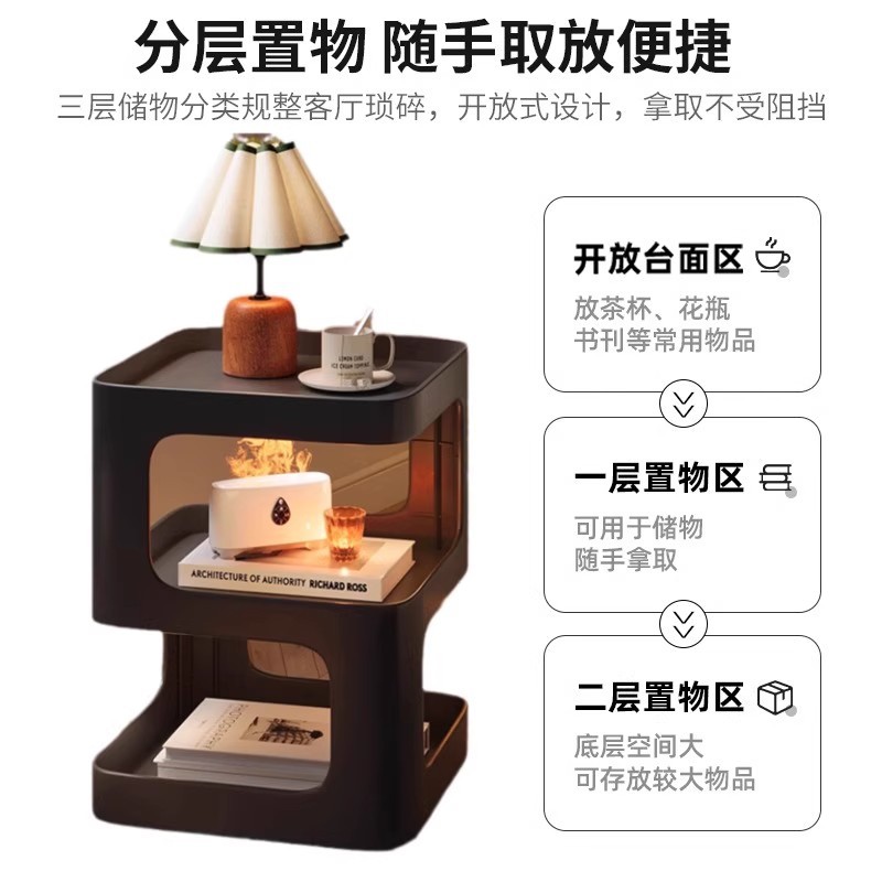 Creativa meseta de cabecera doméstica dormitorio creativo pequeño armario de hierro forjado estante ligero de lujo de alta sensación meseta de cabecera de la cama