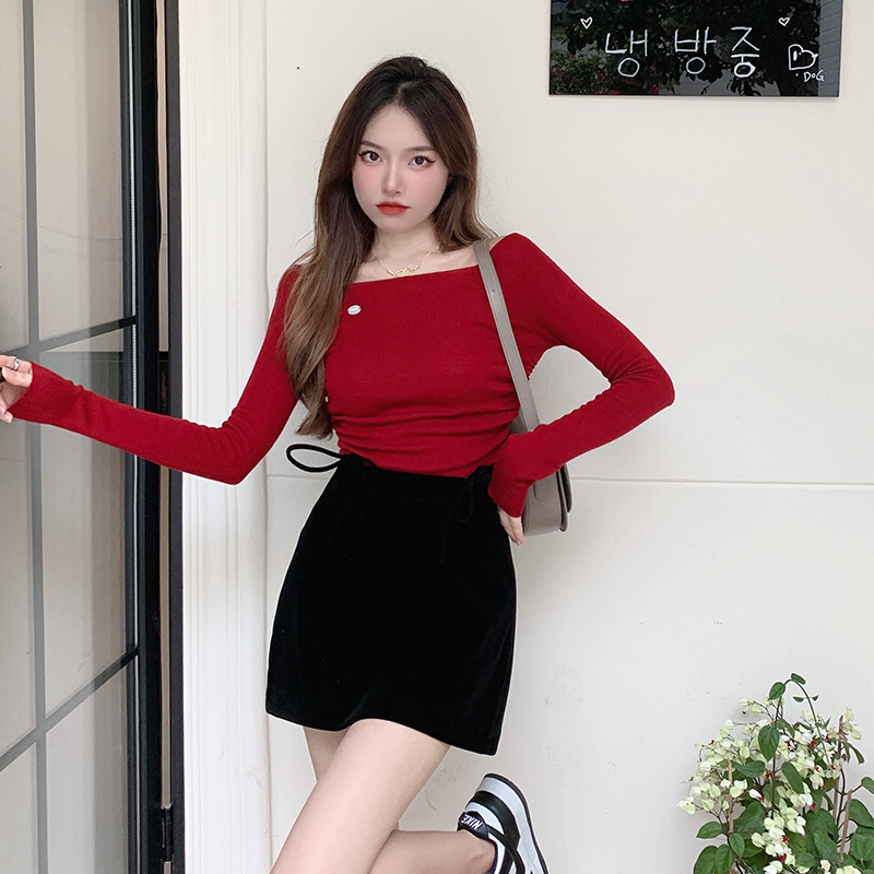 25 Spring Style Ruyi Exquisite Basic Version Is Very Powerful Tee Basic Thin Knitted Wool