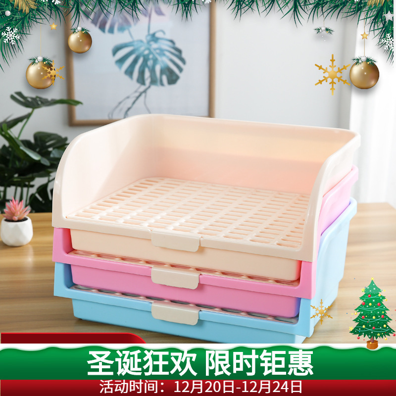 Extra Large Rabbit Toilet Rabbit Square Large Anti-Tipping Chinchilla Guinea Pig Potty Pet Supplies