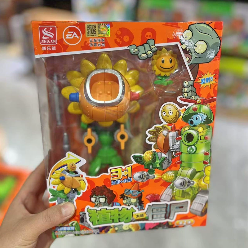 Plants vs. Zombies, трансформер, комбинированная игрушка, робот, конструктор, набор