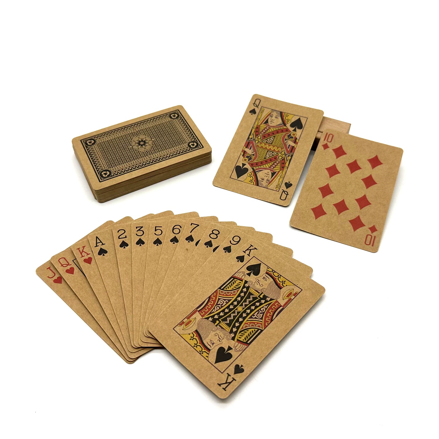 Leather playing cards, toy