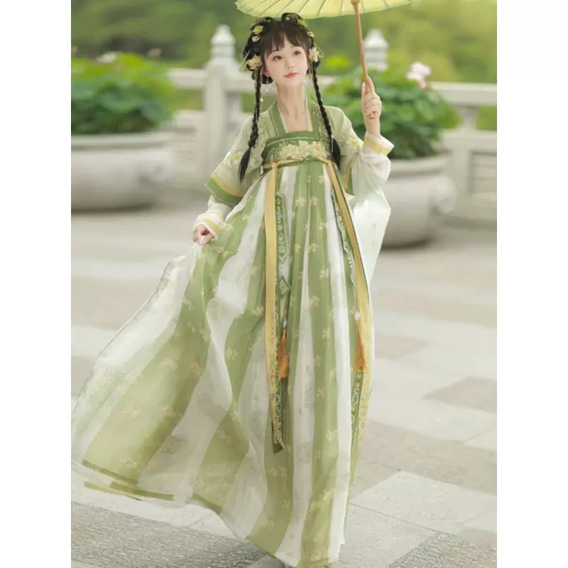 Новая оригинальная вышитая юбка династии Хань [Юмингцюй] в китайском стиле династии Тан длиной до груди для студенток, повседневный весенне-осенний стиль