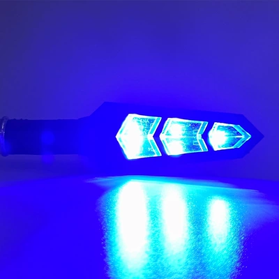 Dönmə işıqları Turn Signal Light Suitable - 12v-pure-transparent-cover-blue-light-running-water-pair