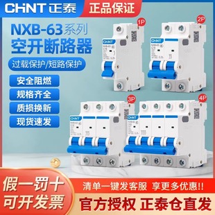Zhengtai air switch NXB-63a household air Switch 2p small Circuit Breaker 1p air conditioner Main Gate 3p DZ47