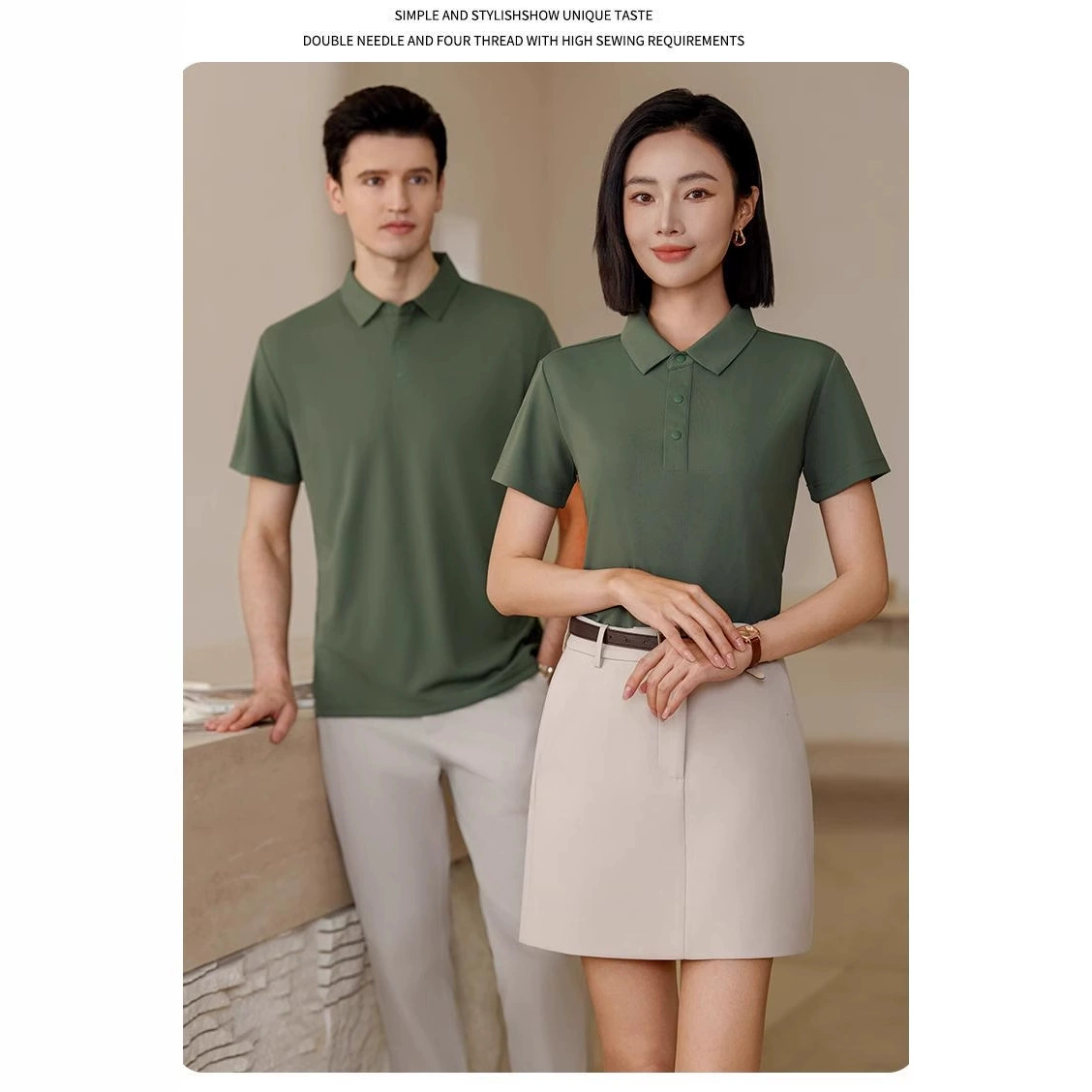 Летний ледяной шелк быстр-сухой с короткими рукавами футболка с отворотом рубашка POLO столовая рабочая одежда групповая одежда с логотипом 366