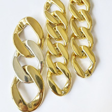 新款亚克力链条塑料链条扣 DIY服饰饰品配件 裤子装饰链 项链配链