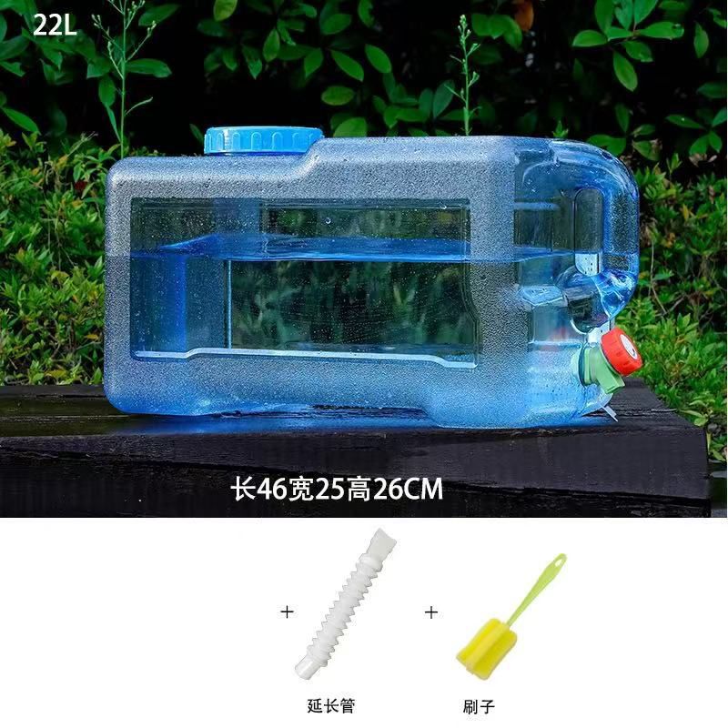 自家用車用屋外バケツ貯水タンク、蓋付きプラスチックバケツ、ミネラル水蛇口付き自動運転、純粋な水の貯蔵|undefined