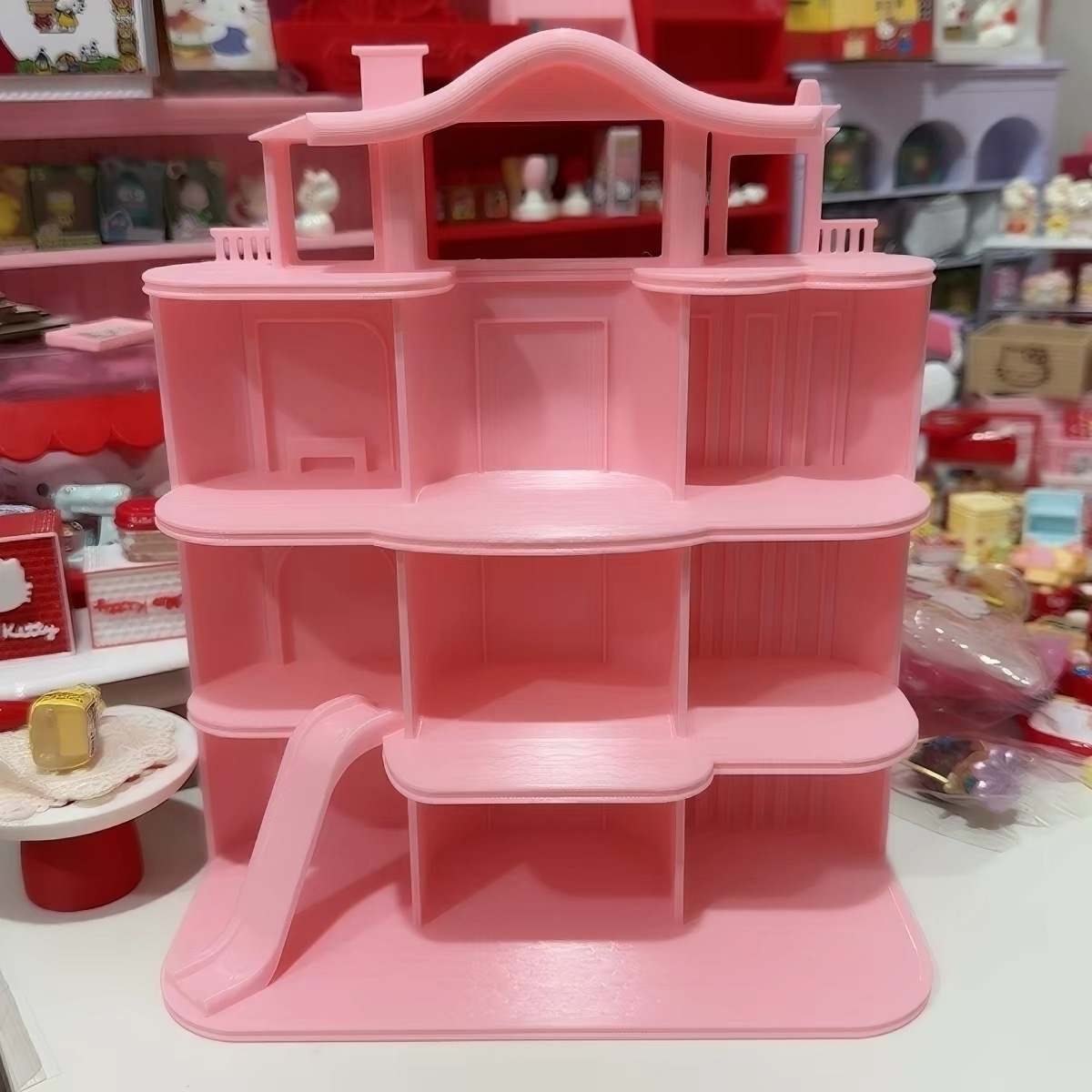 3D printed miniature food toys, 3D printed slides, three-story houses, dollhouses, role-playing scene decorations, DIY accessories