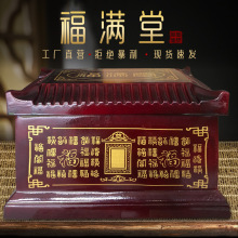 厂家直销中国红黑色大理石骨灰盒批发量大价优迁坟代捐实体店售卖