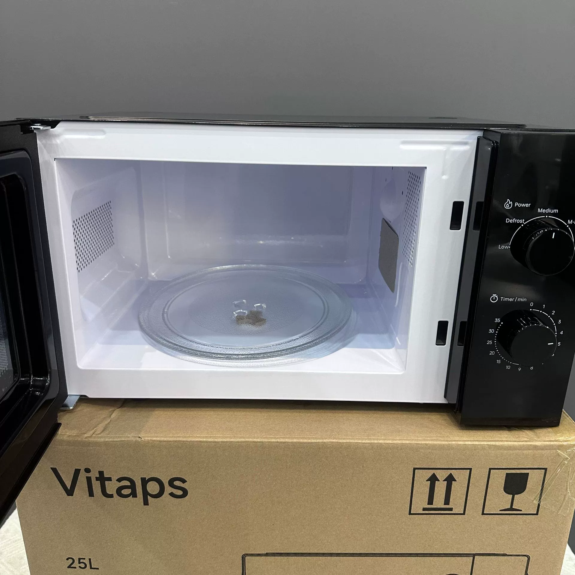 Микроволновая печь Vitaps 20–30 л, механическая ручка, поворотный стол, европейский и британский стиль