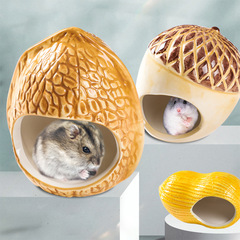Hamster Ceramic Cooling House Sleep Nest Pet Supplies Hamster Nut Ceramic Nest