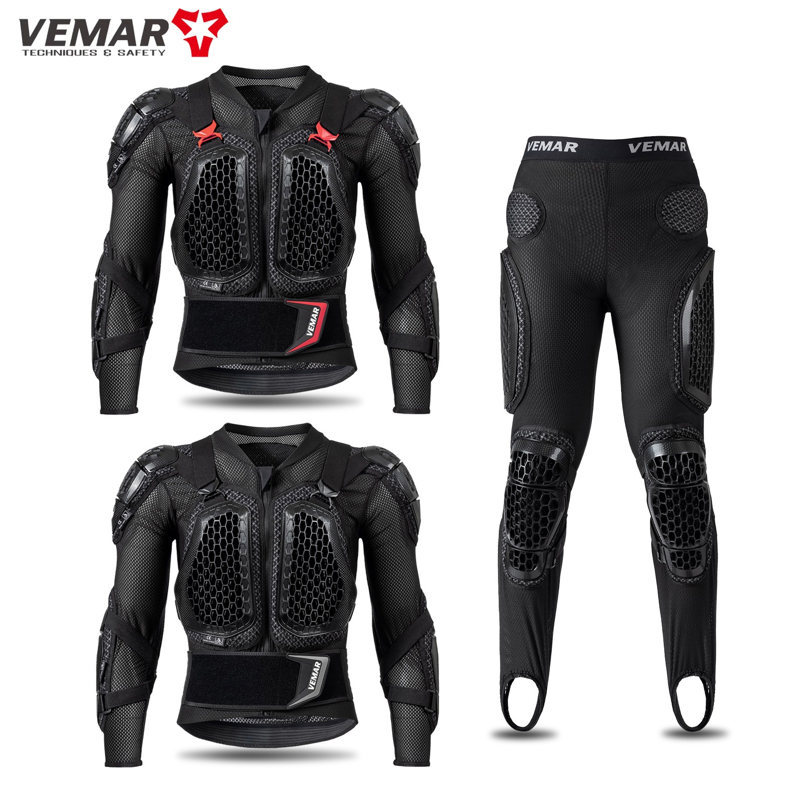 Vemar Cycling Armor Clothing Motorcycle Outdoor Sports Breathable Anti-Fall Off-Road Armor Back Protection Suit