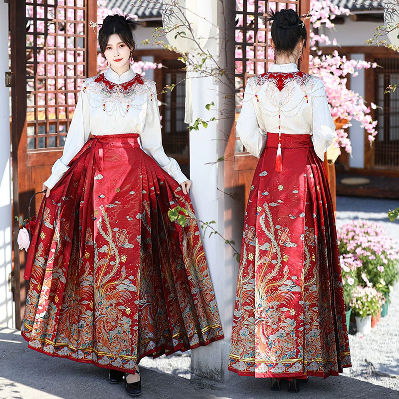 Новый китайский стиль Феникс имитация макияжа цветок красный жилет платье тост свадебное платье для женщин Весна и осень Новое обручальное платье