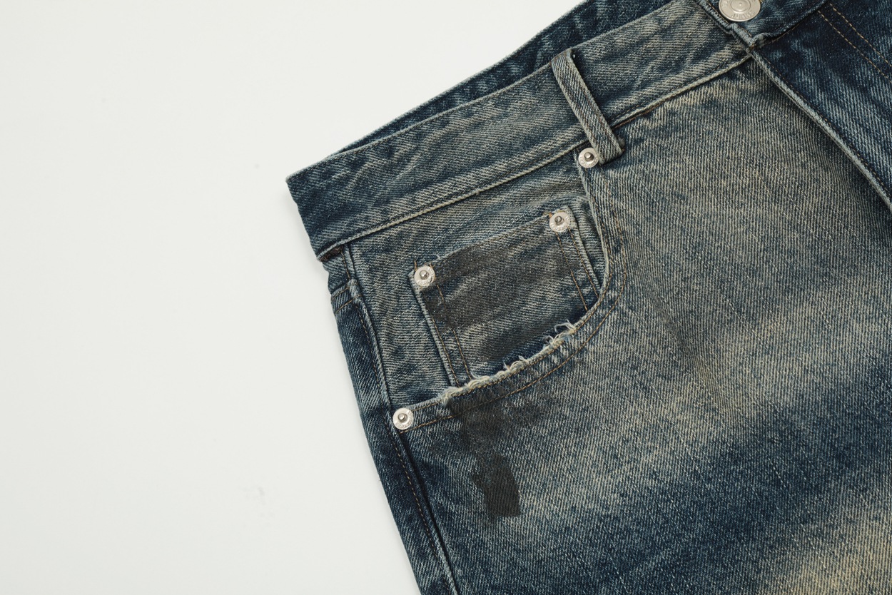 YON MODISH Herrenbekleidung 2024 Herbst Neues Produkt Meichao High Street Gewaschene und gebrauchte Cowboyhose_voghion.com