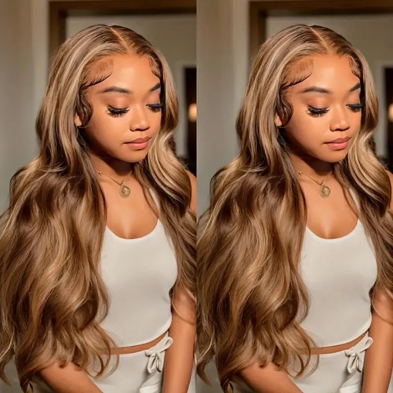 Factory Direct Sales High Temperature Silk Lace Wig for Women Amazon Cross-Border Wholesale Long Curly Hair Front Lace Wig